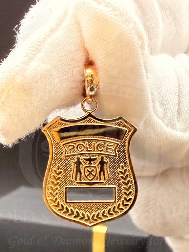 14k Yellow Gold Police Pendant 14k Yellow Gold Police Pendant